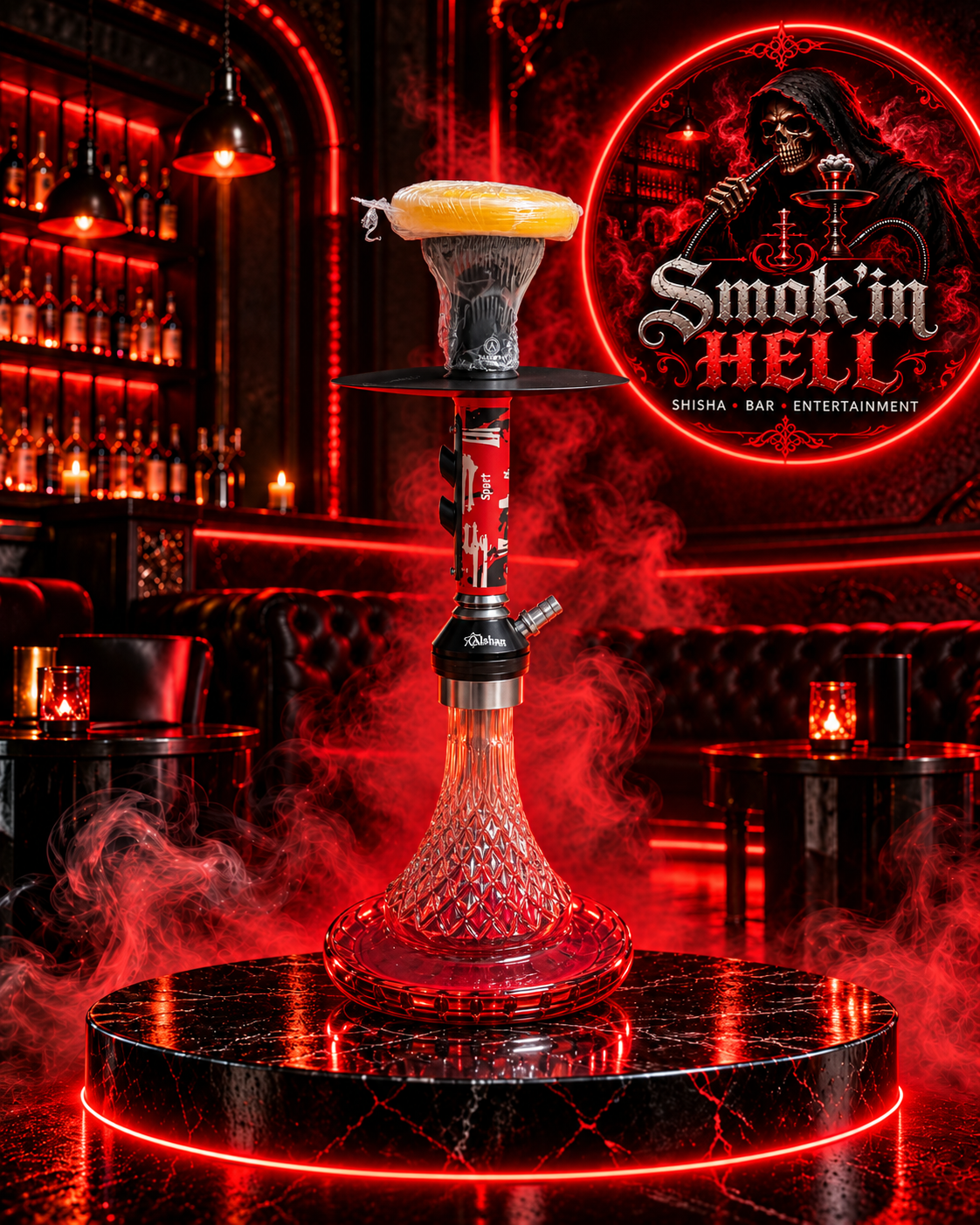 Red Smok'in Hell hookah
